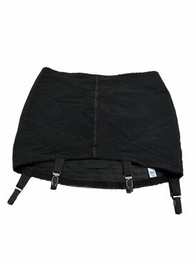 50s European Vintage Pausa Pin-Up Girdle Garter Belt Shapewear Corset (Black)M/L